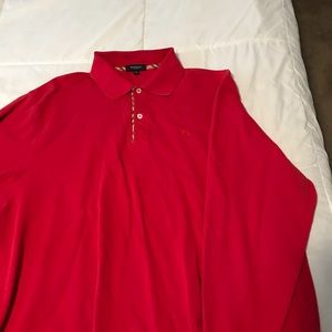 Burberry men’s long sleeve polo